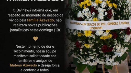 Divinews suspende atividades neste domingo em respeito ao falecimento de Matheus Azevedo