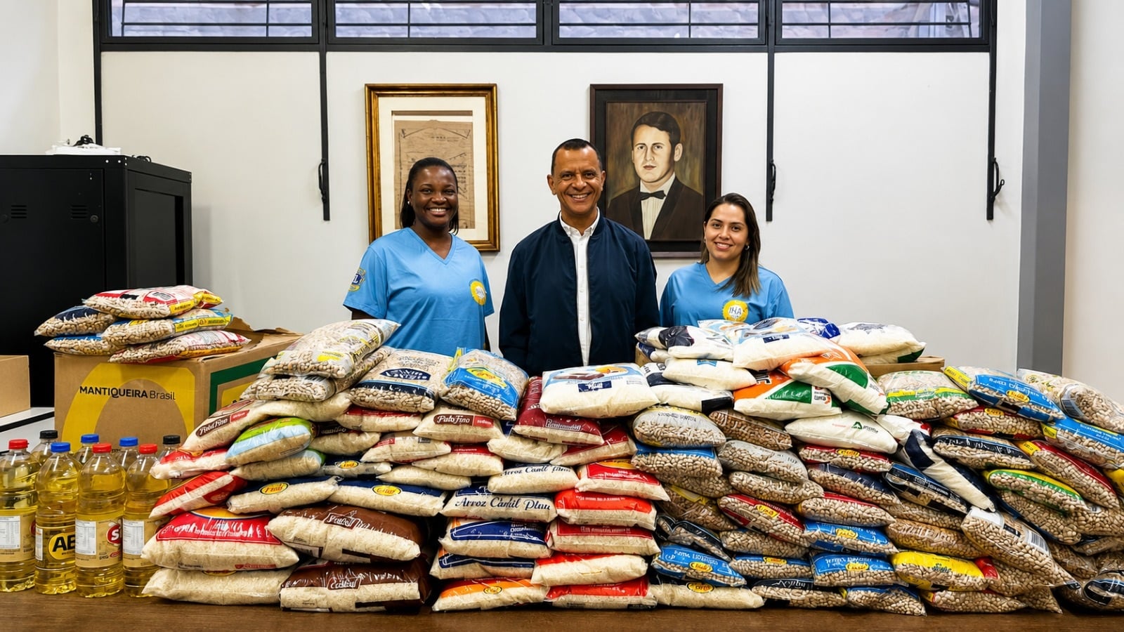 Ação solidária do Estrela do Oeste entrega 400 kg de alimentos ao Instituto Helena Antipoff