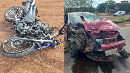 Acidente grave na Mg-050 em Itaúna deixa motociclista ferido após colisão frontal