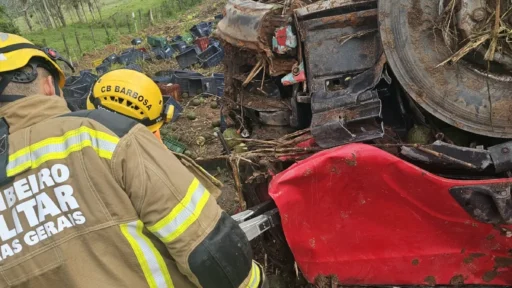 Acidente na Br-354 termina com morte de motorista após carreta sair da pista em Minas Gerais