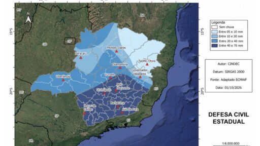 Previsão de tempestades severas coloca Divinópolis em alerta máximo de chuva